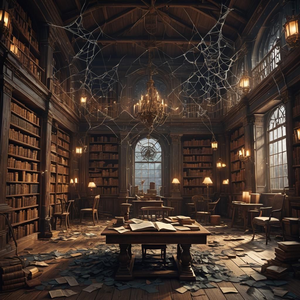 Old abandoned library