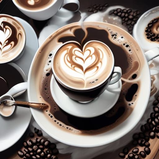 Dreamy Latte Mocha with Creamy Swirls