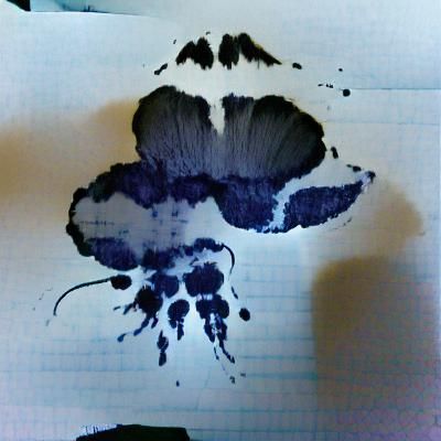 Abstract Ink Blot Image