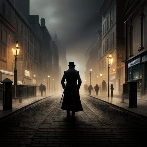 Eerie Shadow of Jack the Ripper on Streets