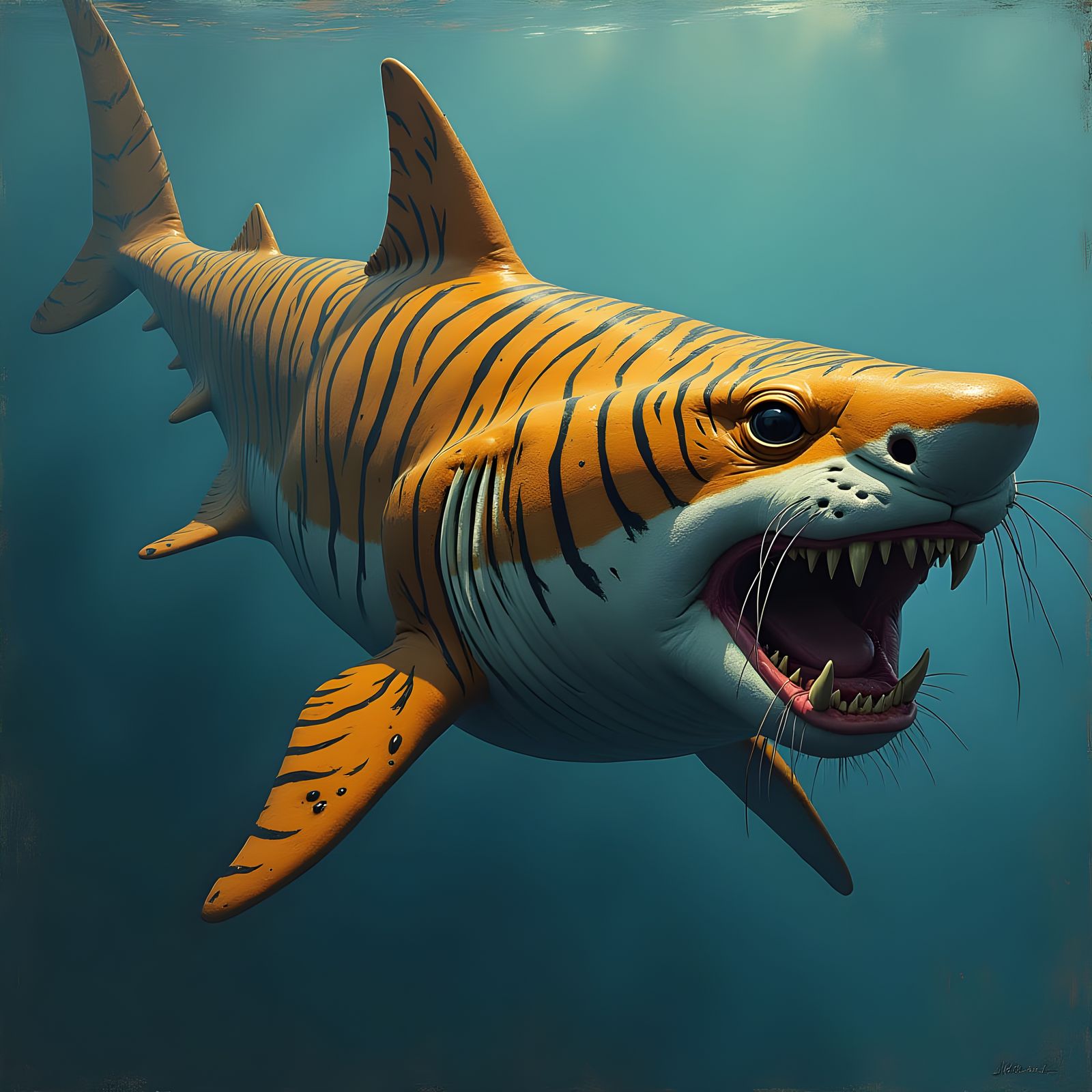 Shark Tiger Hybrid in Tropical Waters