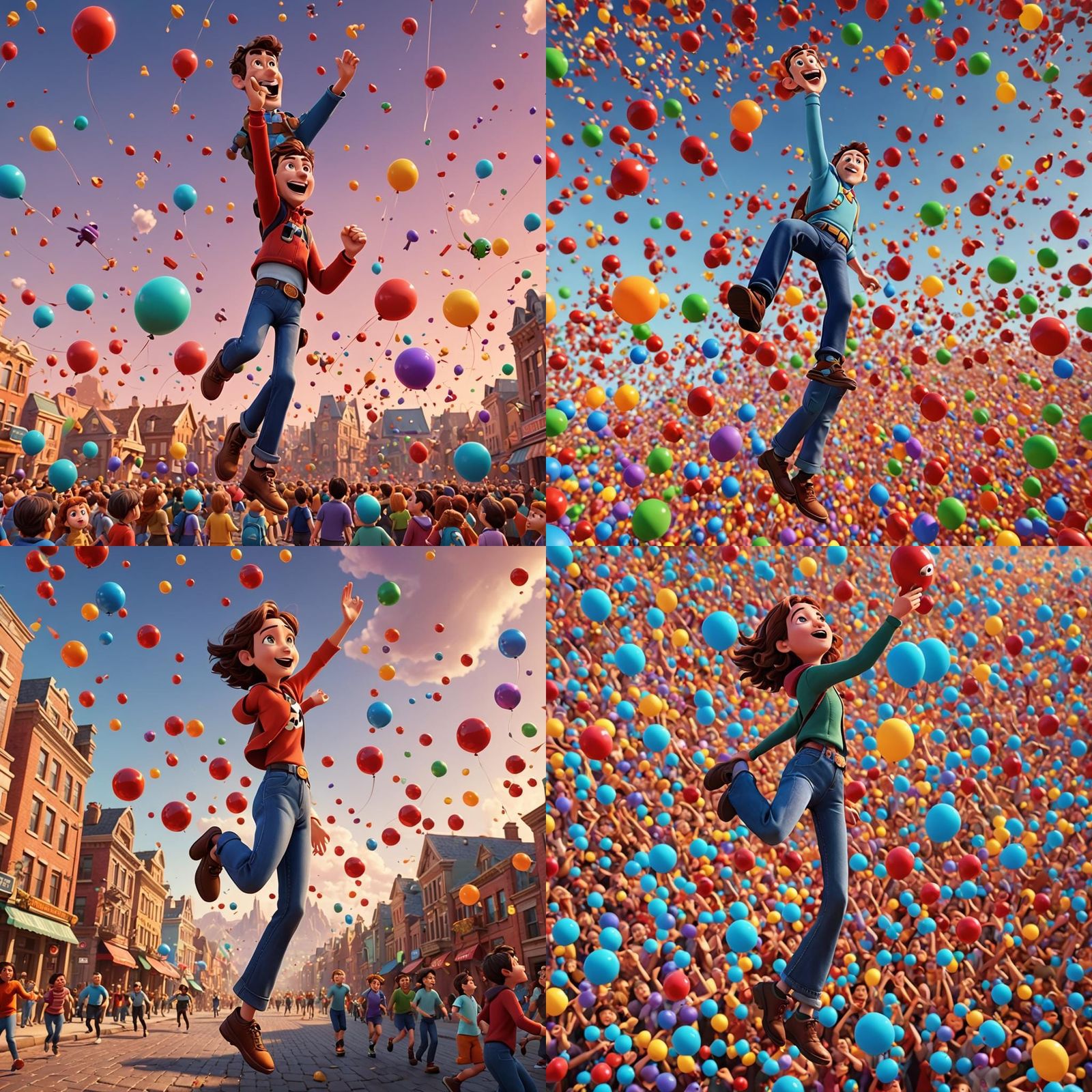 Cherries Falling From the Sky: 3D Digital Art