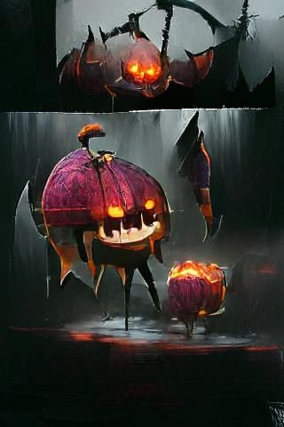 Menacing Jack-o'-Lantern Concept Art