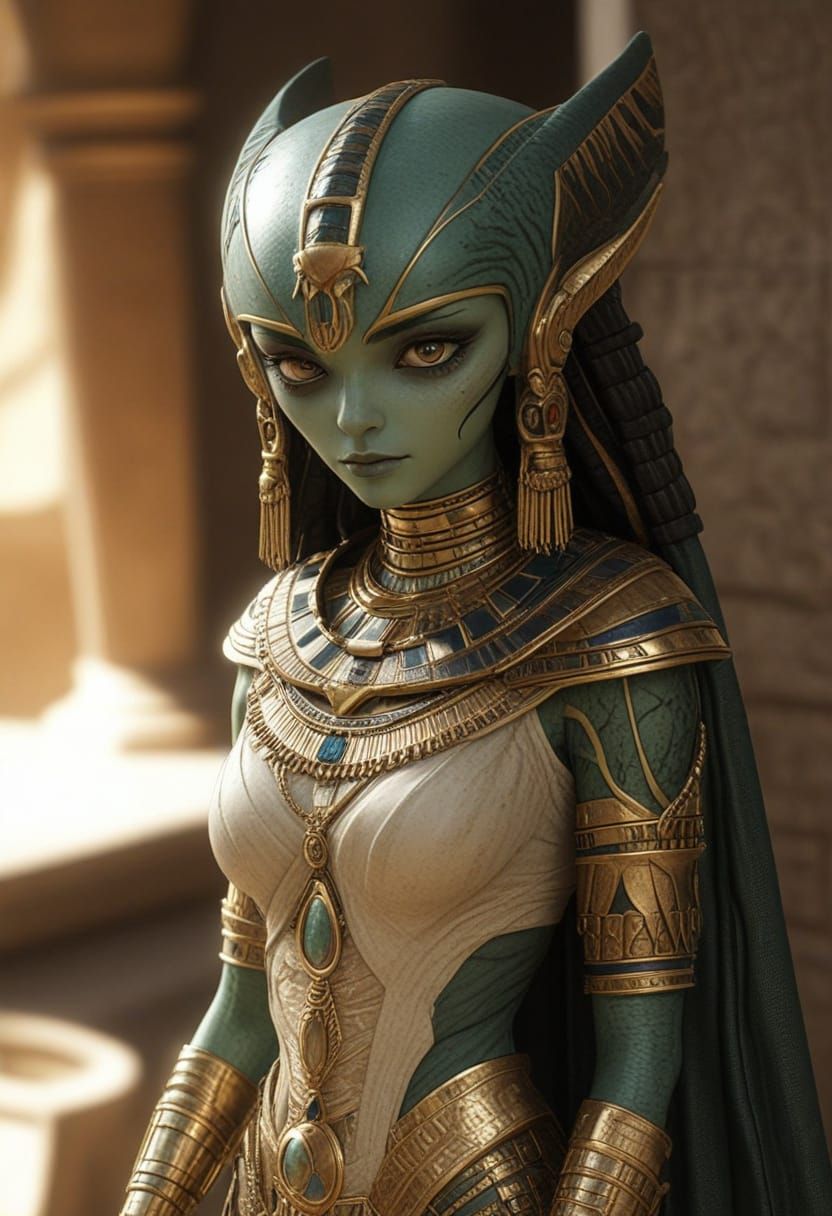 Egyptian Anime Alien Princess...
