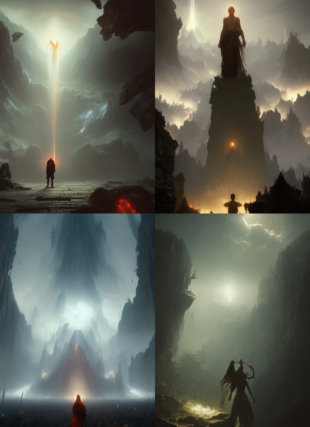 Pele Meets God: Dark Fantasy Concept Art