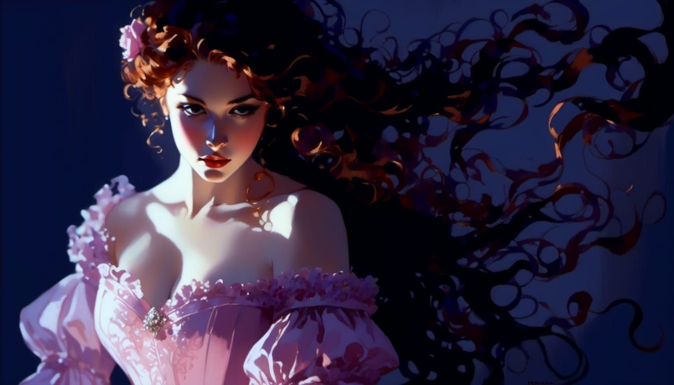 Princess Briar Rose in Rococo Style