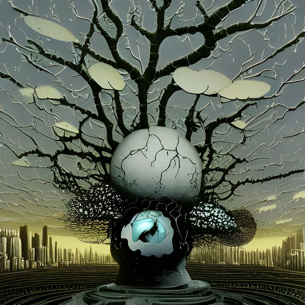 Dystopian Neo-Feudal Future: A Sci-Fi Painting