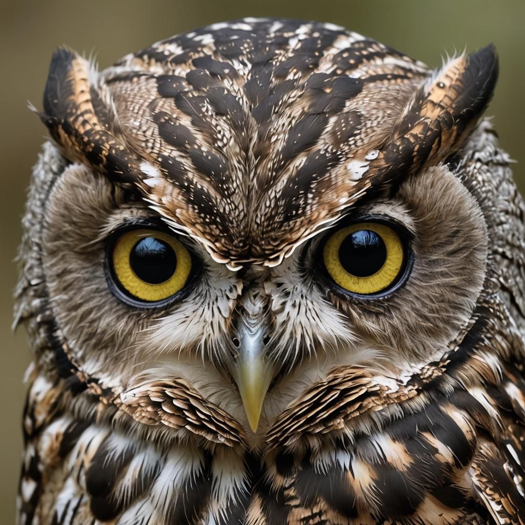 Detailed Close-Up of an Elf Owl