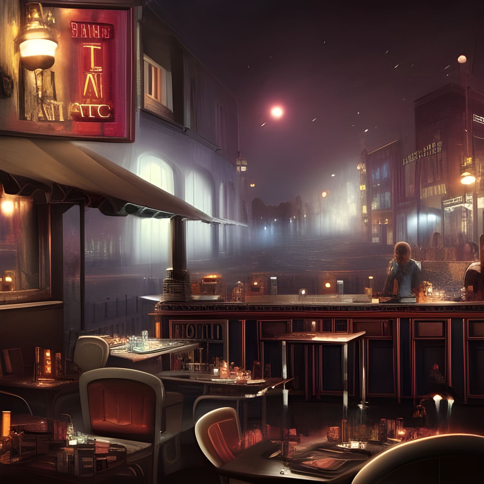 Epic Nightscape Digital Matte Painting