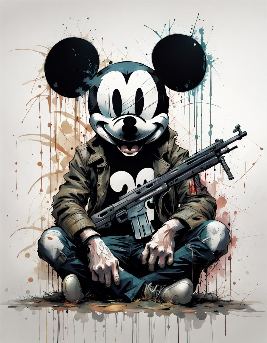 Mickey Mouse as The Punisher