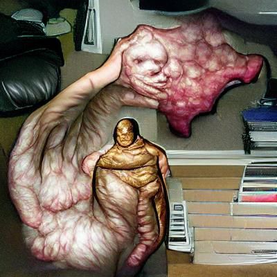 Mutated Humanoid Blob with Gigantic Arm