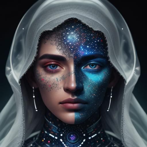 Surreal Cosmic Portrait in Hyper-Real Detail