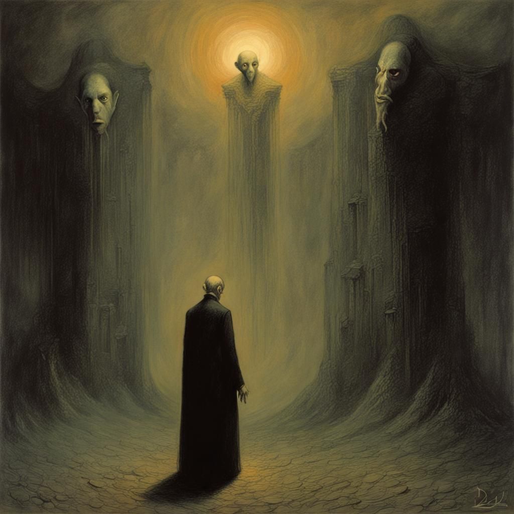 Count Orlok in Beksinski Style