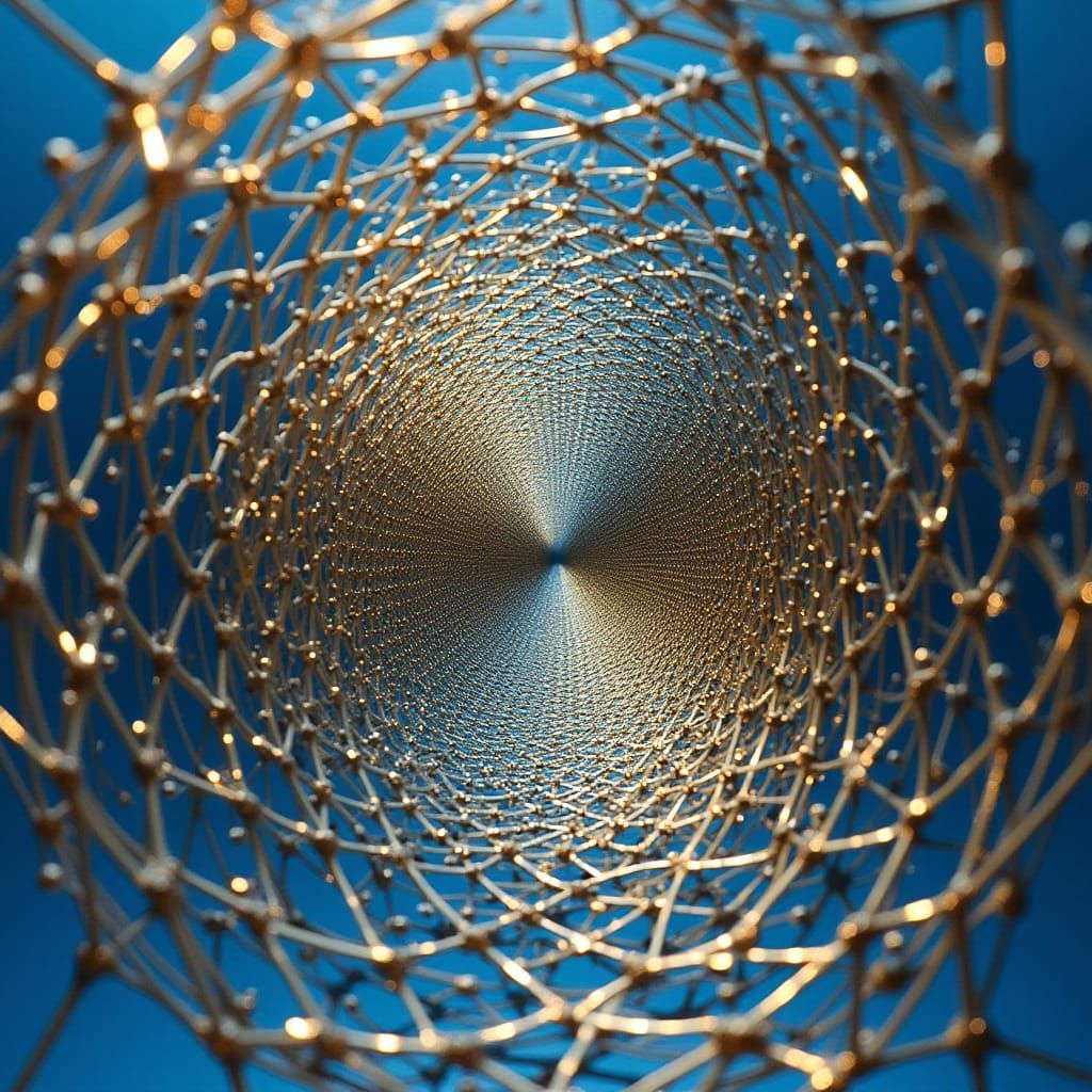Buckminsterfullerene Sphere: Escher-Inspired Infinity Illusi...