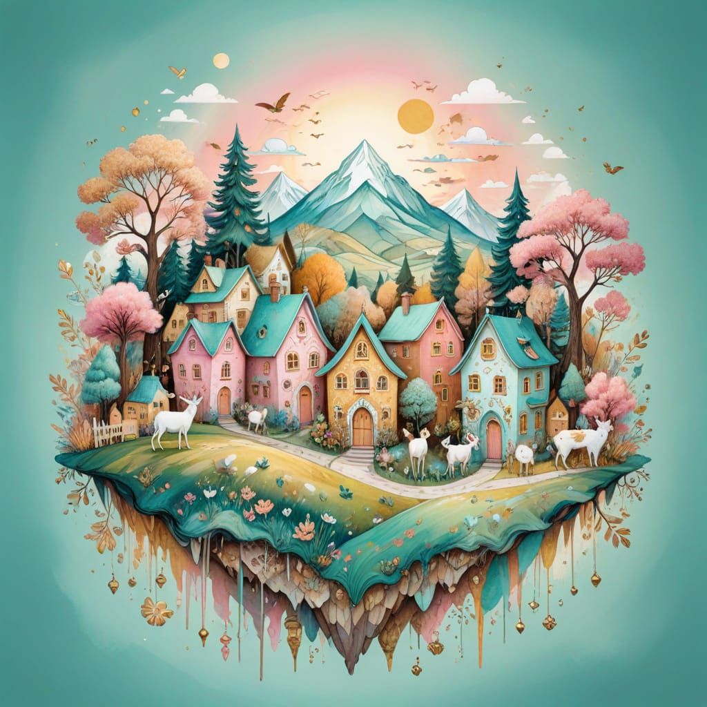 Anthropomorphic Animals Populate Whimsical Village, Alcohol ...