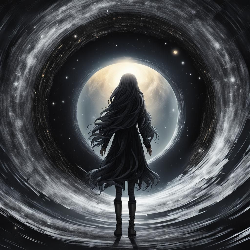 Void Woman Emerges from Black Hole