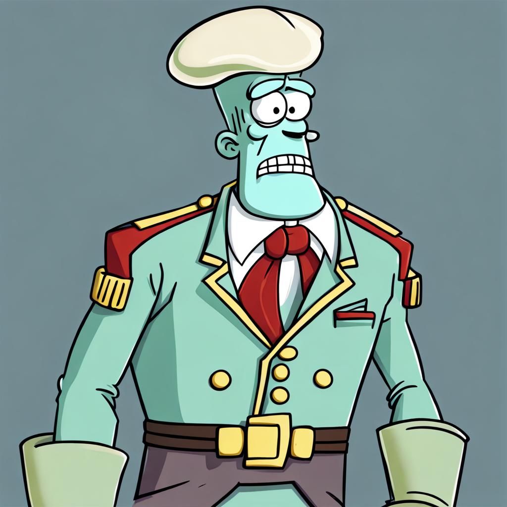 Captain Knuckles as Handsome Squidward