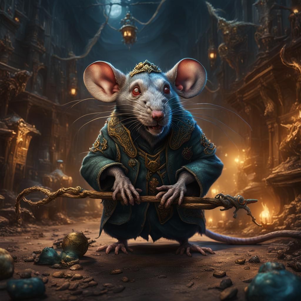 Detailed Rat Person in Fantasy Concept Art