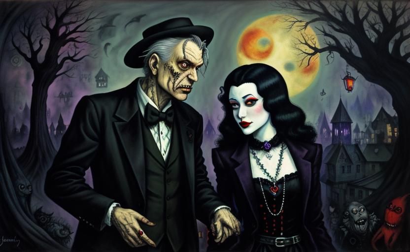 Vampire Romance in Dark Fantasy Style