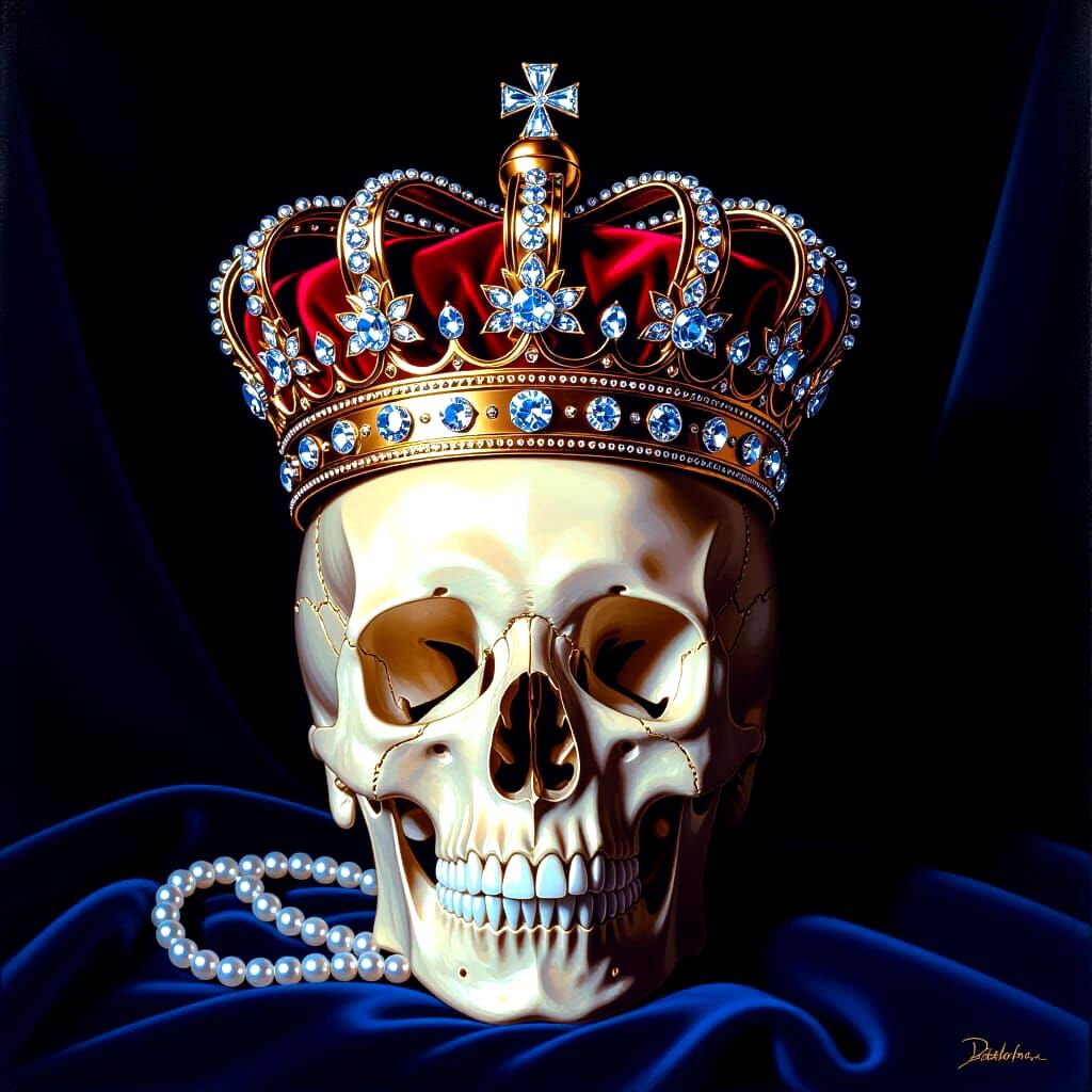 Skull perfect Royal Crown stolen to Louvre