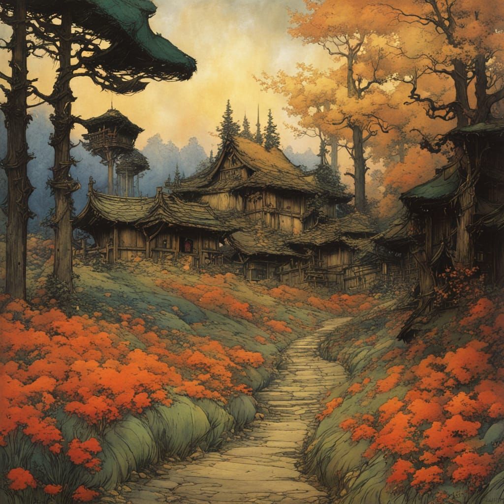 Echoing Labyrinth in Saturated Colors