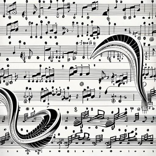 Abstract Graphic Score in Modular Constructivism Style