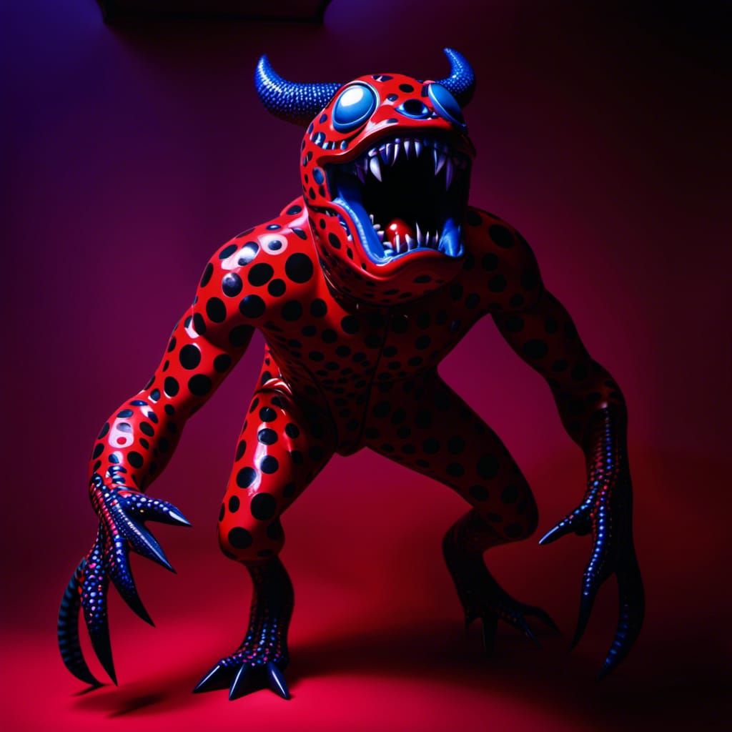 Motion Blur Horror Monster Inspired by Abstract Art