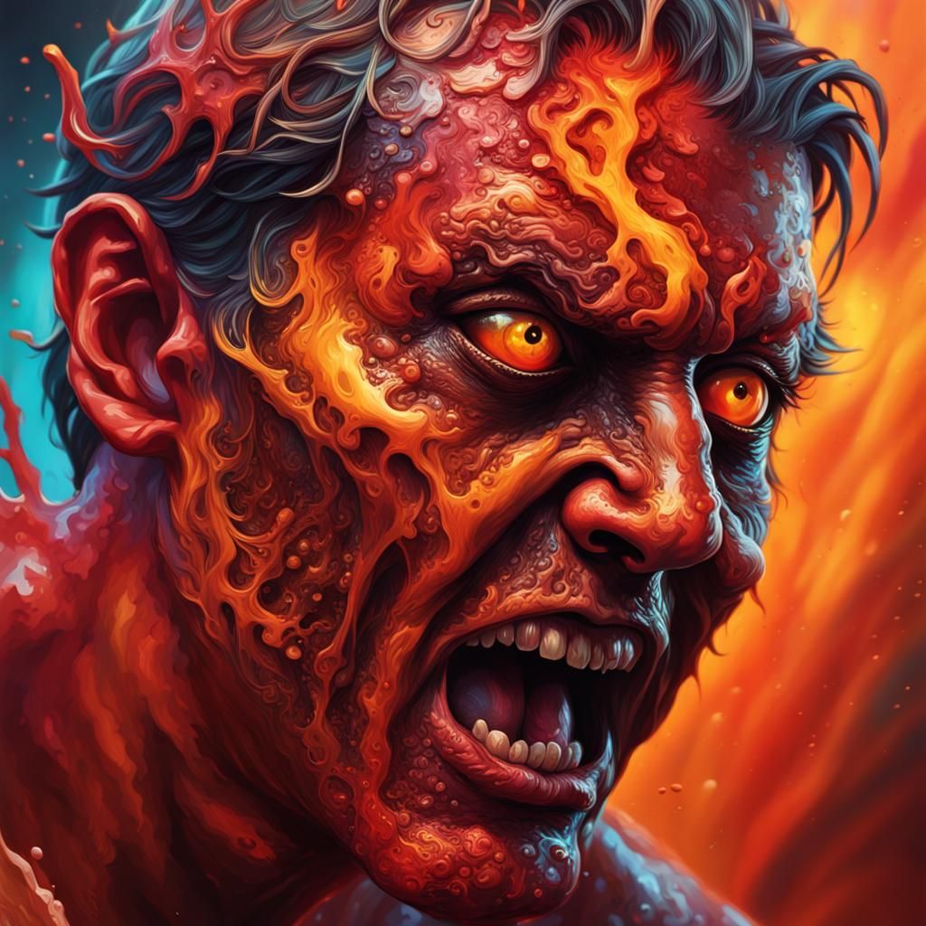 Hyperrealistic Hell on Earth Concept Art