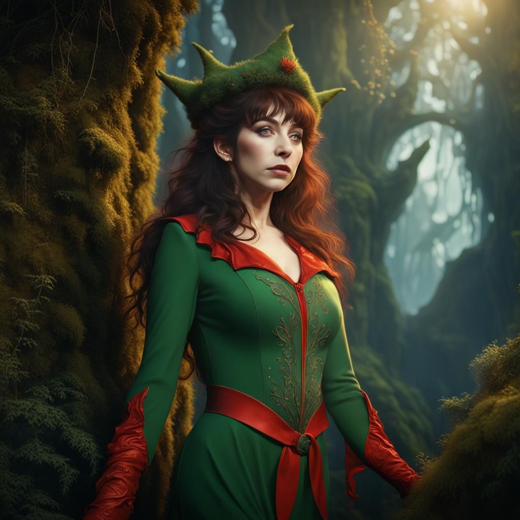 Kate Bush as Elf: Fantasy Concept Art