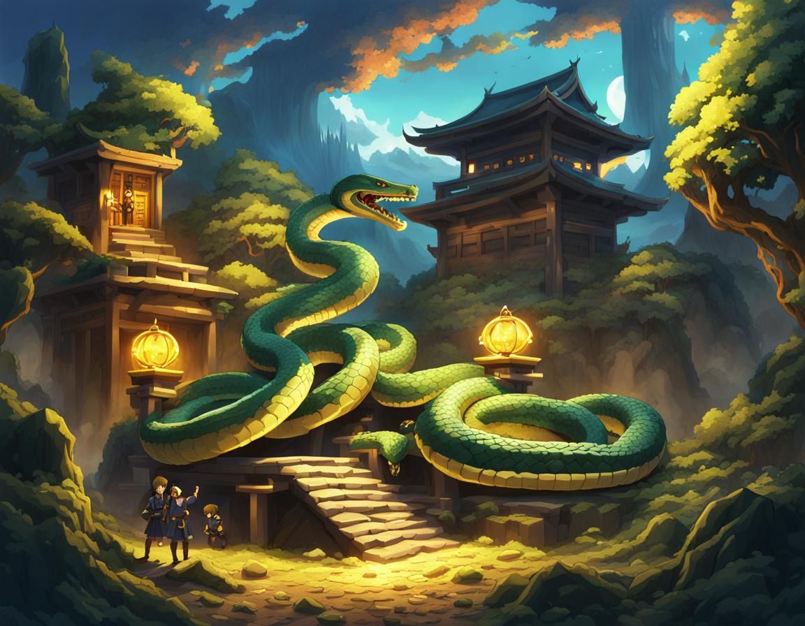 Temple Attack  . . . Giant Snake