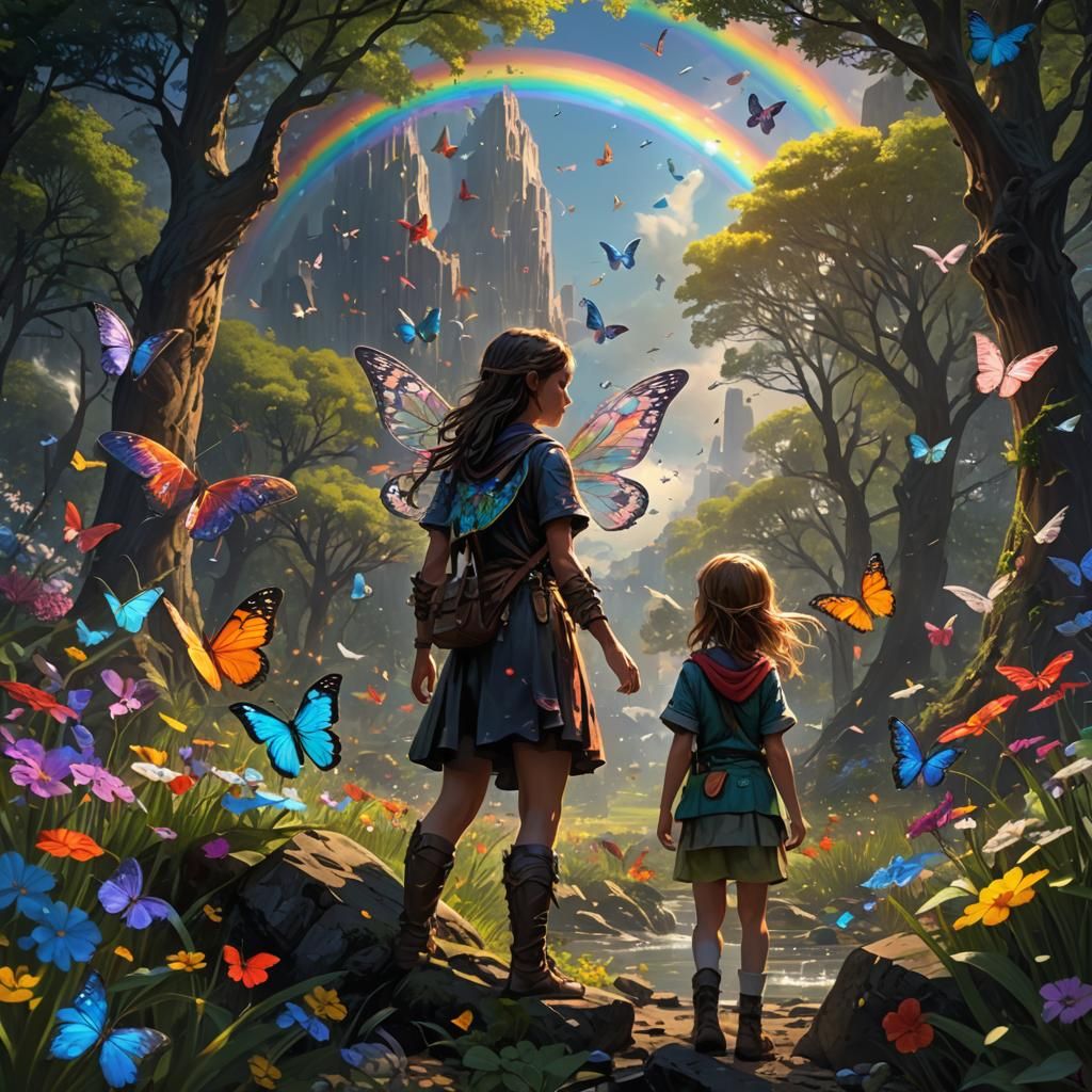 Rainbows Bring Butterflies to a Young Earth