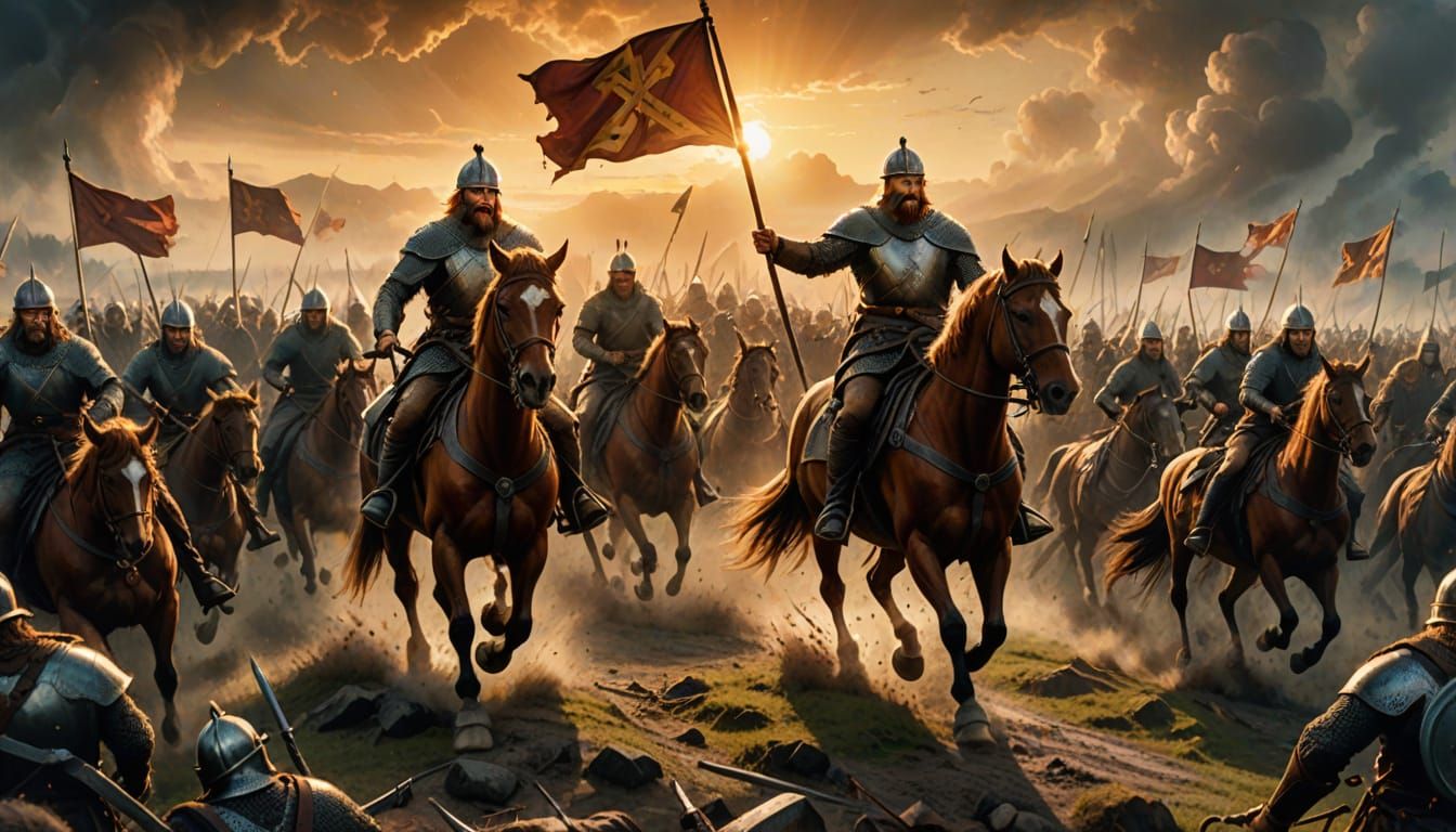 Alfred the Great Leads Charge Against Viking Army in Epic Ba...