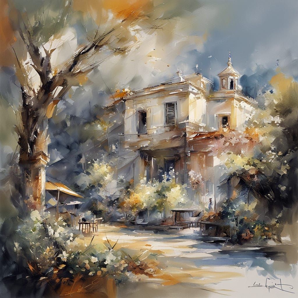 Abstract Color Explosion with Bokeh Effects