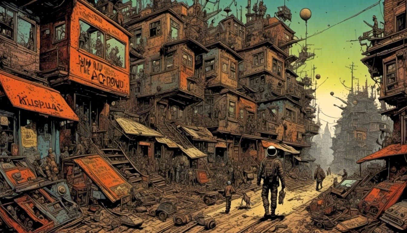 Futuristic Man on a Mission in Retro Style