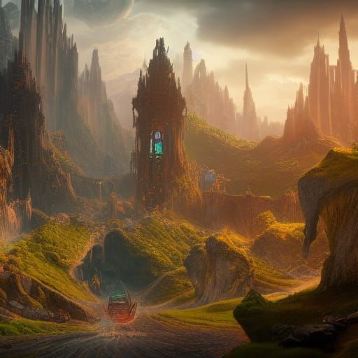 Fantastical Future Concept Art in Deep Color