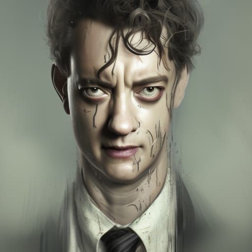 Horrific Portrait as Dark Fantasy Concept Art