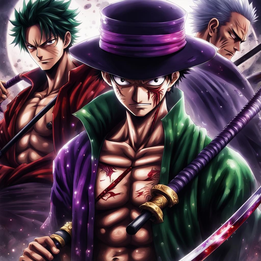 Luffy and Zoro Katana Art: Hyperrealistic and Cinematic