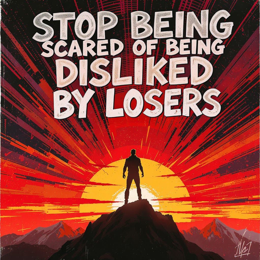 Motivational Poster: Stand Confident Against Doubt