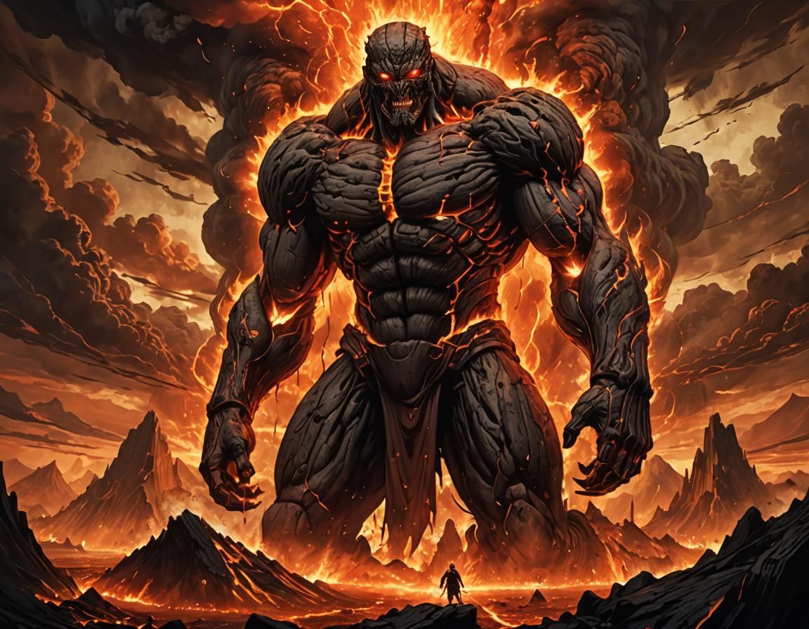 Volcanic Titan Eruption in Ring of Fire