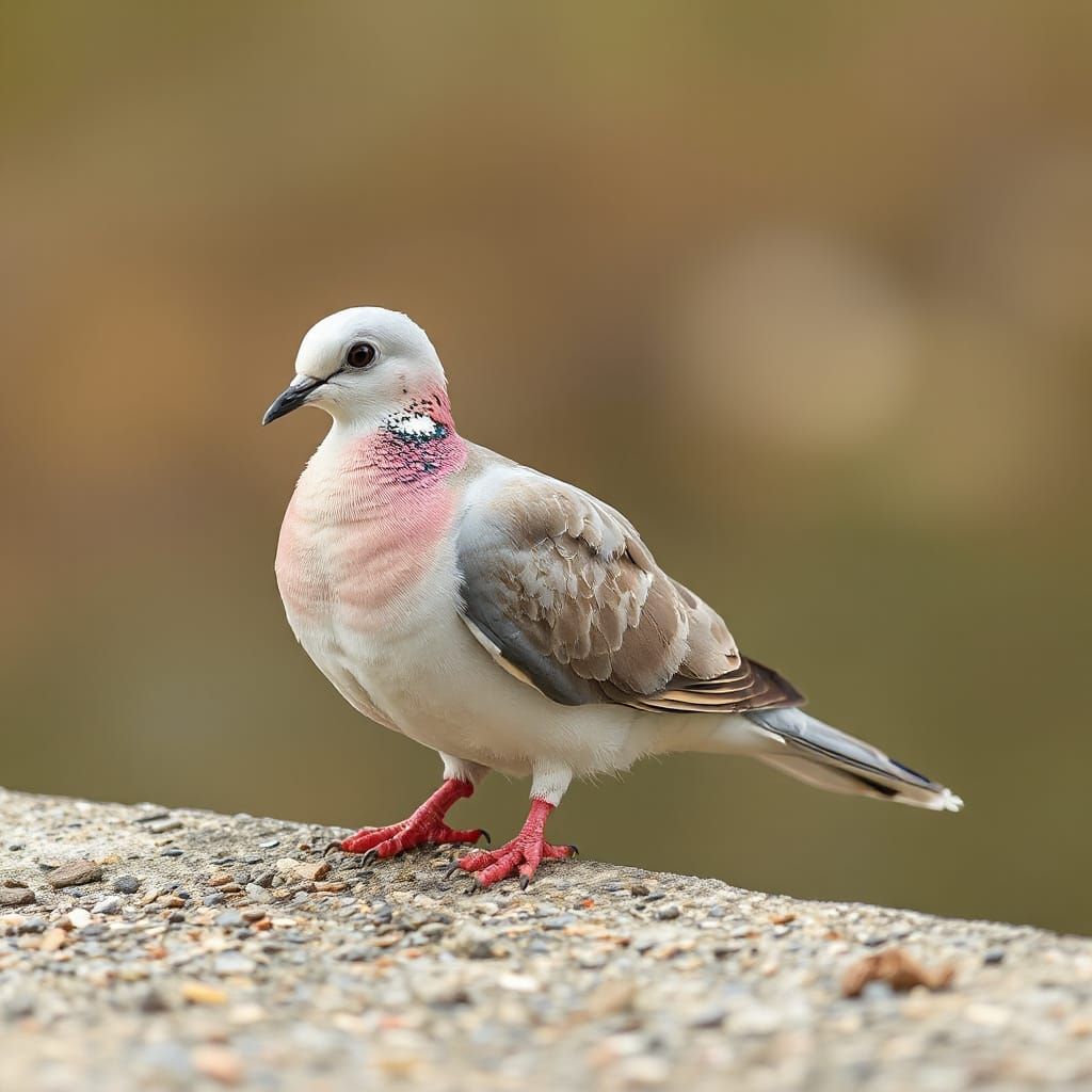 Elegant White Dove in Flight