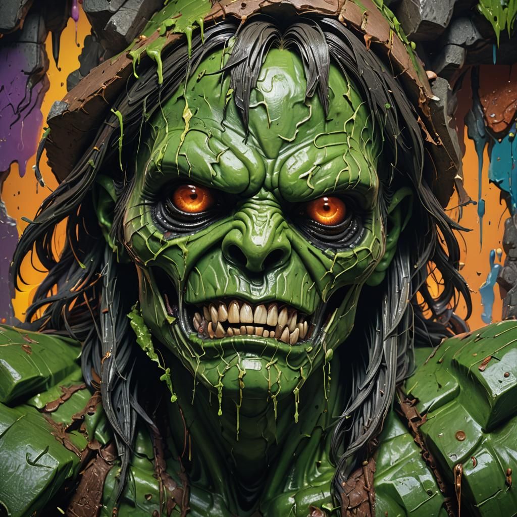 Photorealistic Horror Minecraft Creeper: Detailed Concept Ar...