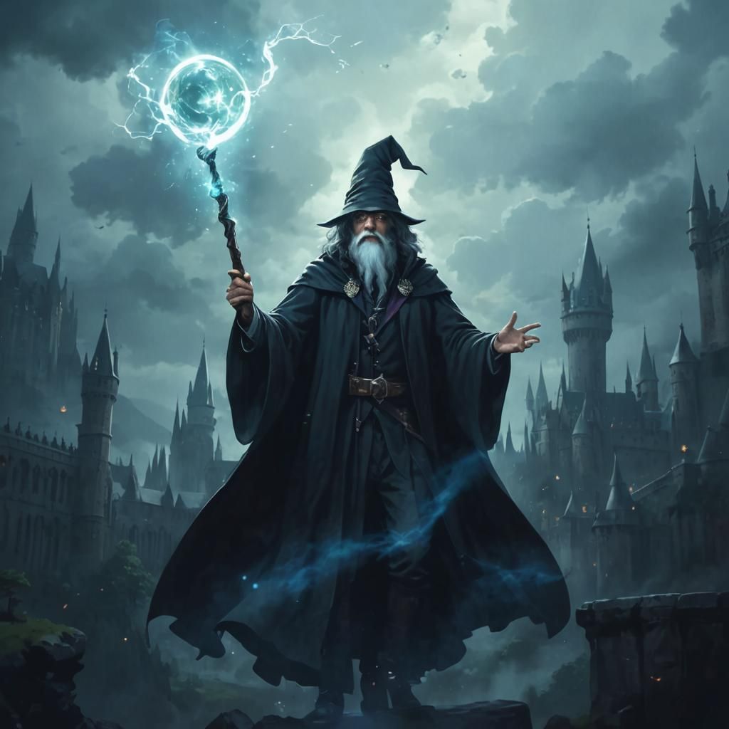 Dark Wizard in Magic Academia Setting