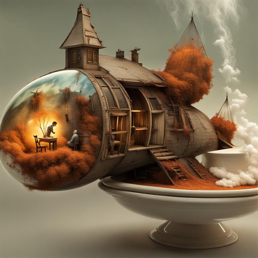 Magical Biological Forms in Dreamy Surrealism