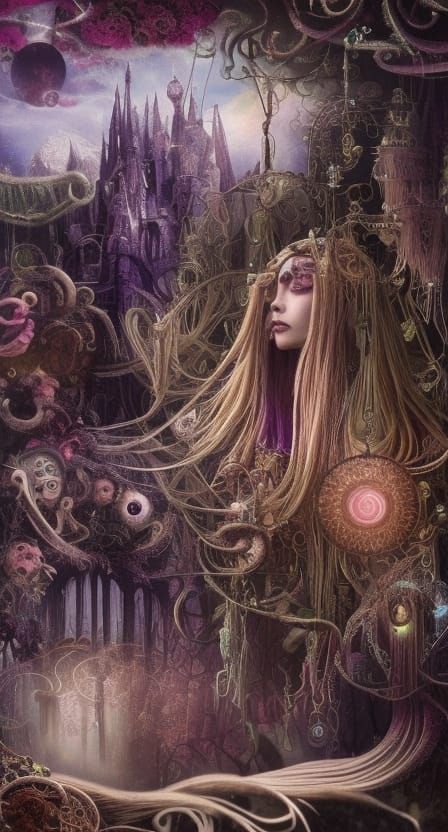 Dream Catcher in Tim Burton Style