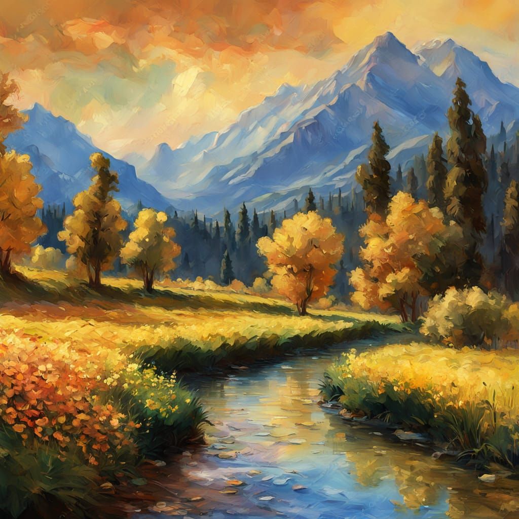 Impressionist Gouache Masterpiece of Grande Rivière