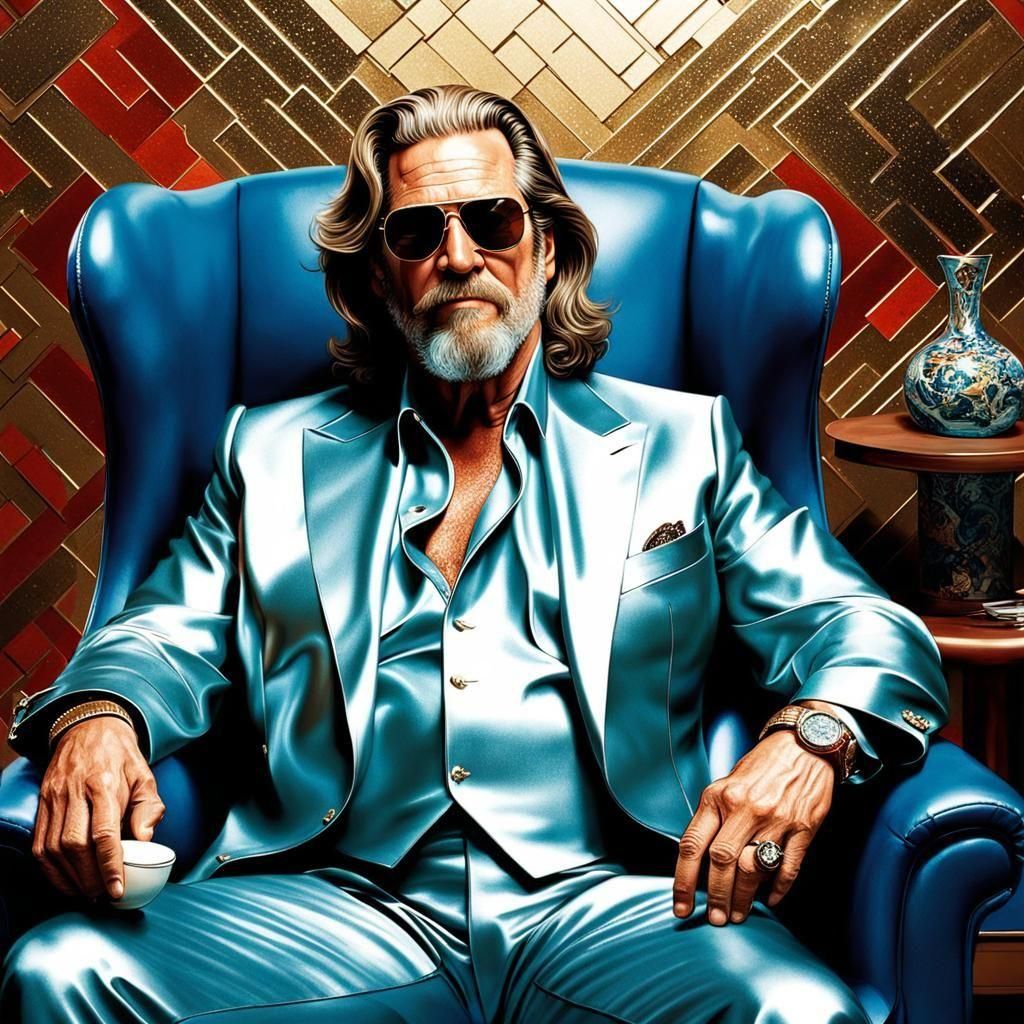 Swanky Jeff "The Dude" Lebowski Digital Painting
