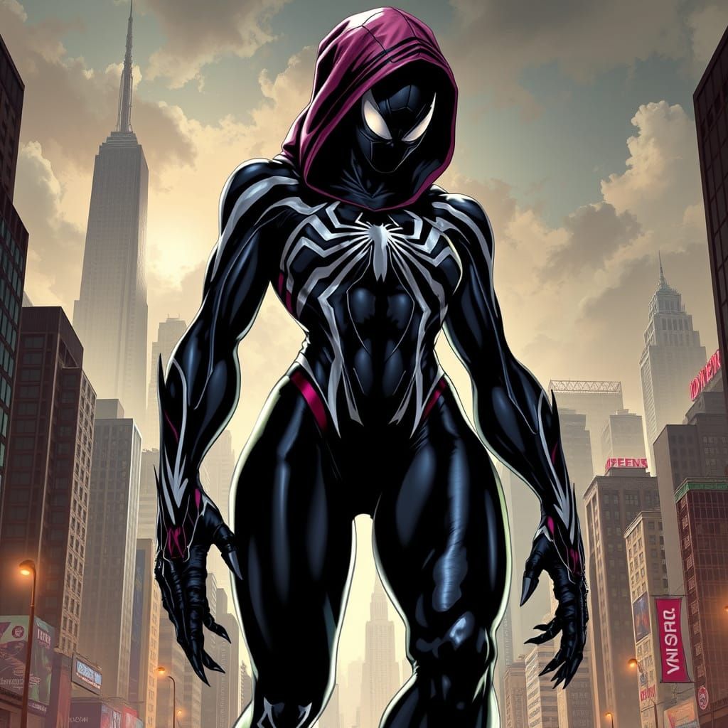 Giant Spider Gwen with Venom Symbiote
