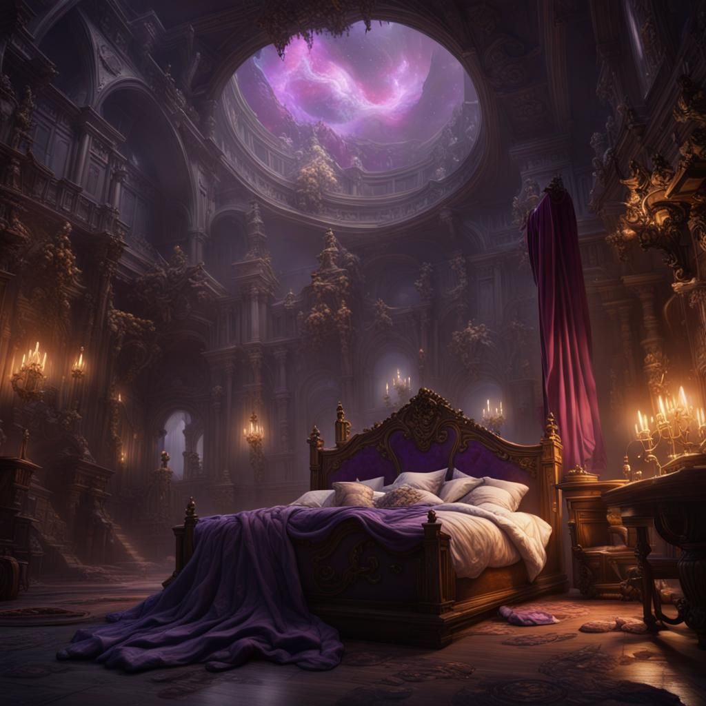 Dark Fantasy World Collapse: Hyperdetailed Concept Art