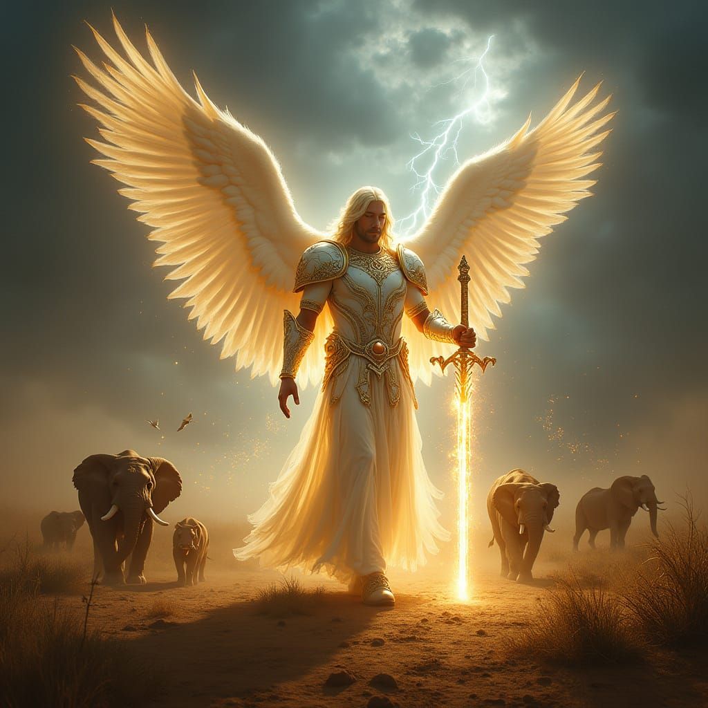 Angel of Divine Justice Walks Through African Wilderness