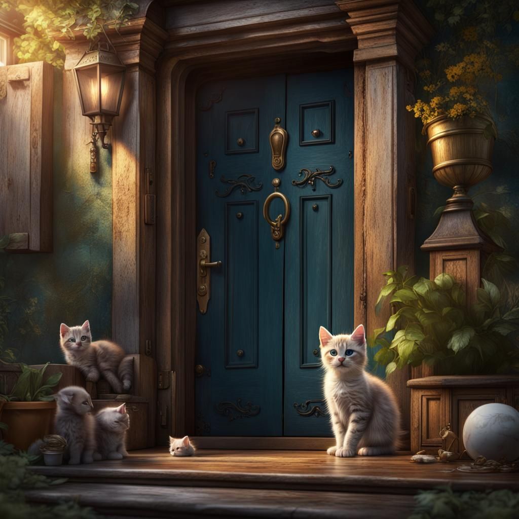 Abandoned Kittens: A Matte Painting